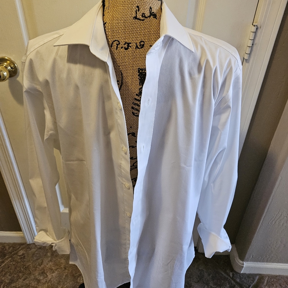 NEW ☆ Men's George Dress Shirt, Size Large (42/44), NICE!